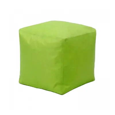 Idea Sedací taburet CUBE světle zelený s náplní 100 l