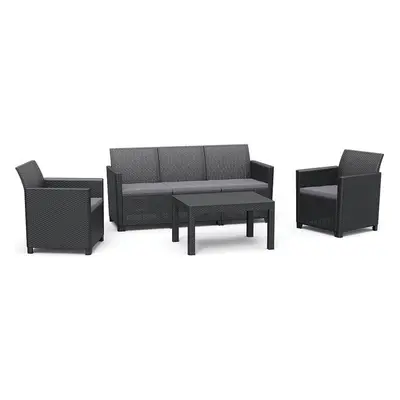 Keter CLAIRE 5 SEATERS set - grafit