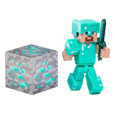 bHome Figurka Minecraft Diamantový Steve s příslušenstvím FIBH1693