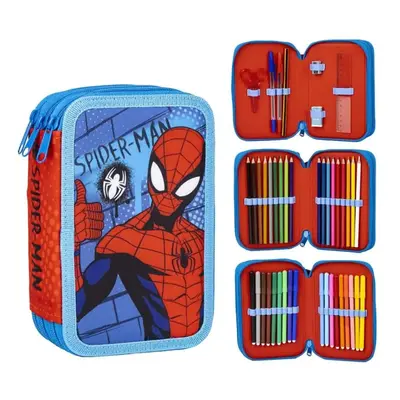 bHome Školní penál třípatrový s náplní Neporazitelný Spiderman PEBH1294