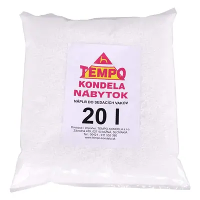 Tempo Kondela Náplň do sedacích vaků, EPS polystyrénové kuličky, balení 20 l