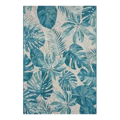 Hanse Home Kusový koberec Flair 105618 Tropical Leaves Turqouise 240x340 cm