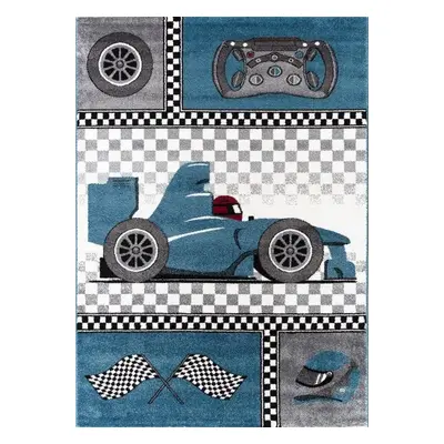 Ayyildiz Dětský kusový koberec Kids 460 – modrá Formule 1 160x230 cm