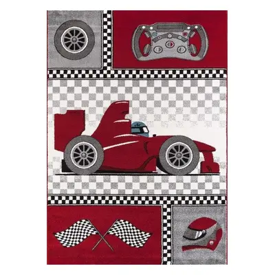 Ayyildiz Dětský kusový koberec Kids 460 – červená Formule 1 160x230 cm