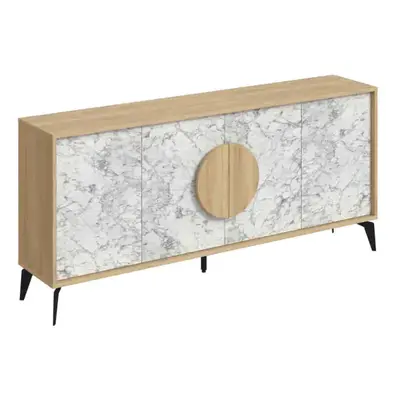 Casarredo Komoda GALATEA 180, dub/bílá Carrara