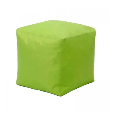 Idea Sedací taburet CUBE světle zelený s náplní 100 l