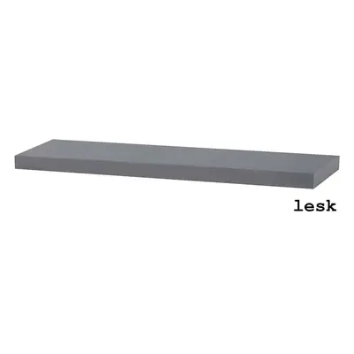 Autronic Polička 80cm P-005 GREY - šedá vysoký lesk