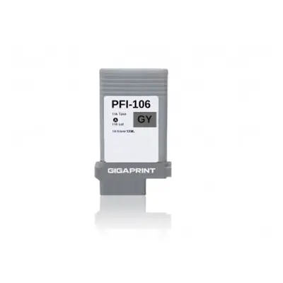 Kompatibilní CANON PFI-106 GY Pigment Ink náplň Gigaprint – Cetria s.r.o.