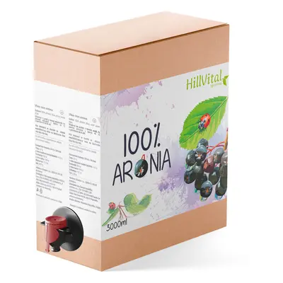 HillVital 100% přírodní šťáva Aronie 3l