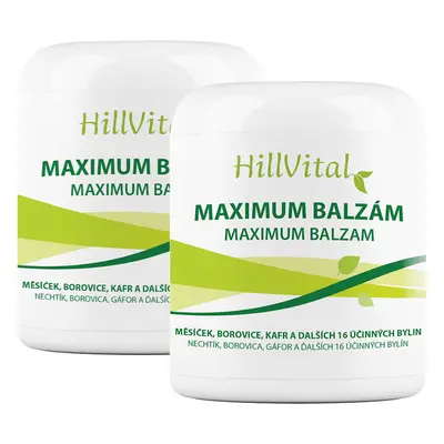 HillVital Maximum balzám 250 ml - výhodné dvojbalení