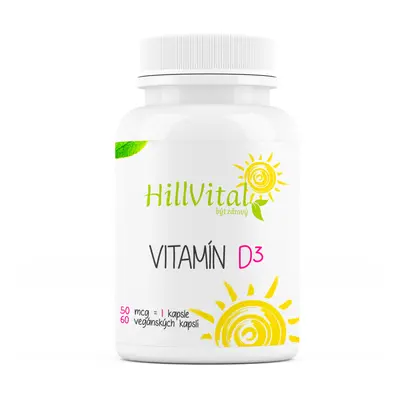 HillVital Vitamín D3 60 kapslí