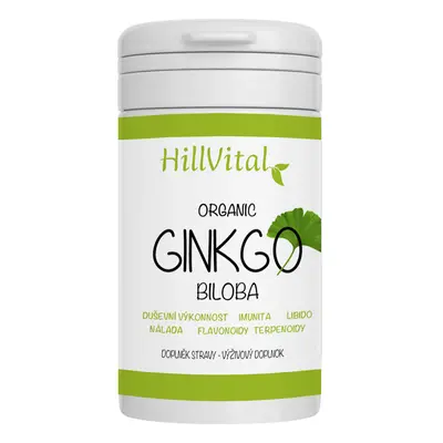 HillVital Bio Ginkgo biloba, 80 kapslí