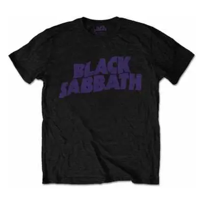 Tričko Wavy Logo Black Sabbath Vintage M