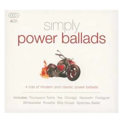 4CD/Box Set Various: Simply Power Ballads (4 CDs Of Modern And Classic Power Ballads)