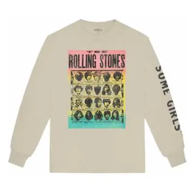 The Rolling Stones Unisex Long Sleeve T-shirt: Some Girls (back & Sleeve Print) (large) L