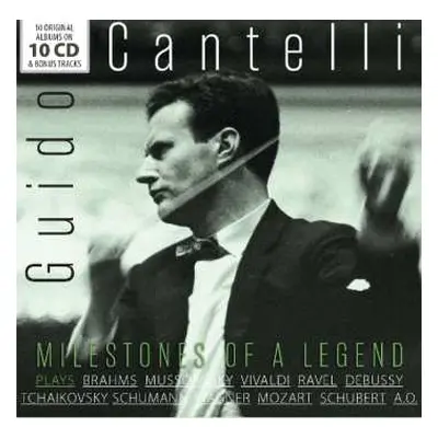 10CD/Box Set Guido Cantelli: Guido Cantelli Plays Brahms Mussorgsky Vivaldi Ravel Debussy Tchaik