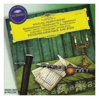 CD Wolfgang Amadeus Mozart: Klarinettenkonzert • Flötenkonzert No. 1 • Fagottkonzert (Clarinet C