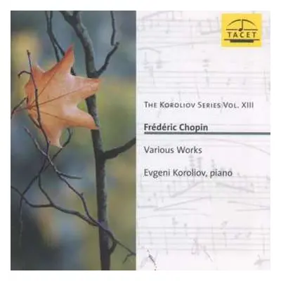 CD Frédéric Chopin: Various Works