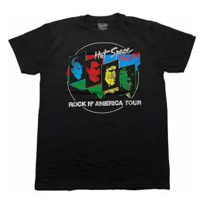 Queen Unisex T-shirt: Hot Space Tour '82 (back Print) (xx-large) XXL