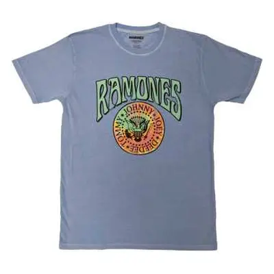 Ramones Unisex T-shirt: Crest Psych (large) L