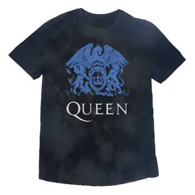 Queen Kids T-shirt: Blue Crest (wash Collection) (3-4 Years) 3-4 roky