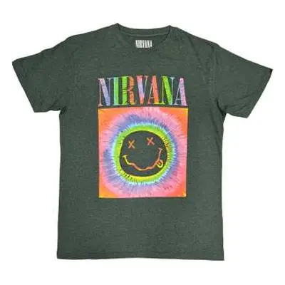 Nirvana Unisex T-shirt: Happy Face Glow Box (large) L