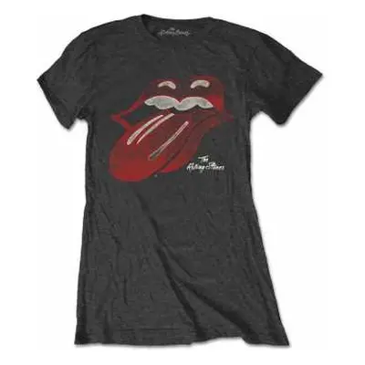 Dámské Tričko Vintage Tongue Logo The Rolling Stones M