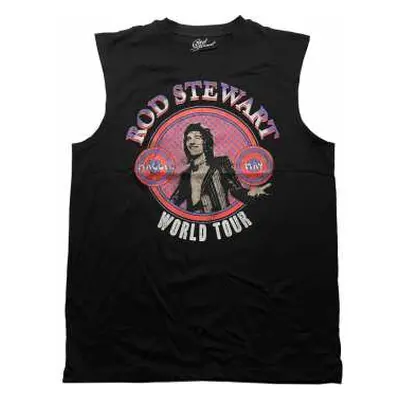 Rod Stewart Unisex Vest T-shirt: World Tour (medium) M