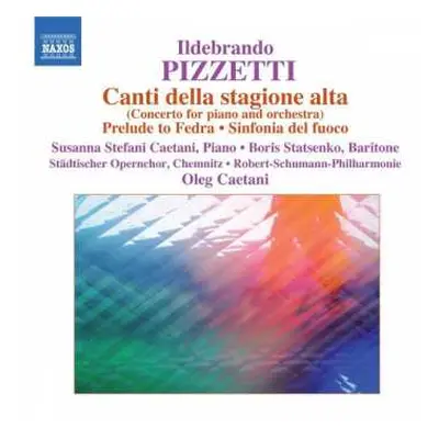 CD Robert-Schumann-Philharmonie: Canti Della Stagione Alta