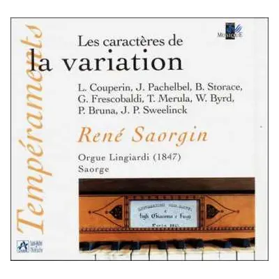 CD Louis Couperin: Rene Saorgin - Les Caracteres De La Variation