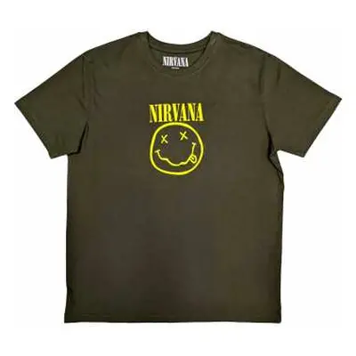 Nirvana Unisex T-shirt: Yellow Smiley (x-large) XL