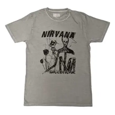 Nirvana Unisex T-shirt: Incesticide Stacked Logo (back Print) (large) L