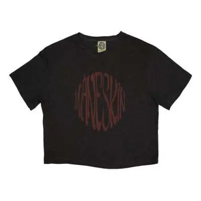 Maneskin Ladies Crop Top: Warped Logo (ex-tour) (xx-large) XXL