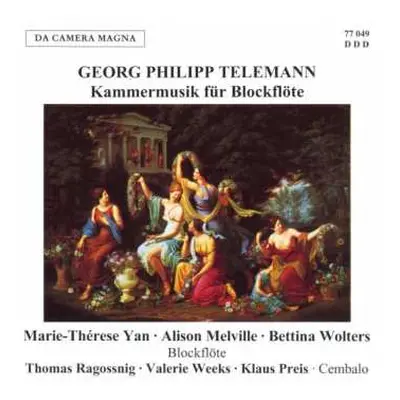 CD Georg Philipp Telemann: Kammermusik Für Blockflöte