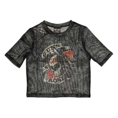 Guns N' Roses Ladies Crop Top: Firepower (mesh) (xx-small) XXS