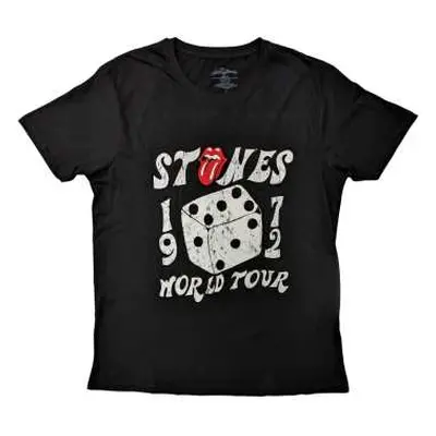 The Rolling Stones Unisex T-shirt: Dice Tour '72 (large) L