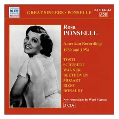 3CD Various: Rosa Ponselle - American Redordings 1939 & 1954