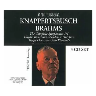 3CD Johannes Brahms: Symphonien Nr.1-4