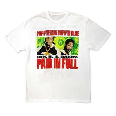 Eric B. & Rakim Unisex T-shirt: Pump Up The Volume (back Print) (small) S