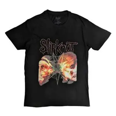 Slipknot Unisex T-shirt: 2 Faces (back Print) (medium) M