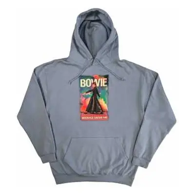 David Bowie Unisex Pullover Hoodie: Moonage 11 Fade (large) L