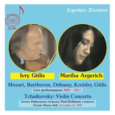 2CD Wolfgang Amadeus Mozart: Ivry Gitlis & Martha Argerich - Legendary Treasures Live