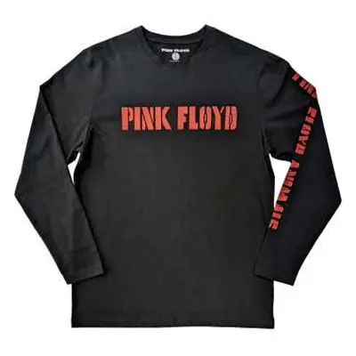 Pink Floyd Unisex Long Sleeve T-shirt: Animals B&w (back & Sleeve Print) (x-large) XL