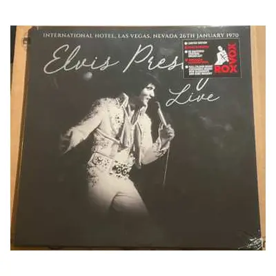 CD Elvis Presley: Elvis Presley Live (International Hotel, Las Vegas, Nevada 26th January 1970)