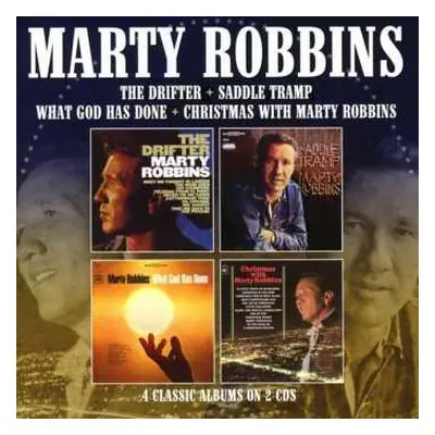 2CD Marty Robbins: The Drifter / Saddle Tramp / What God Has Done / Christmas With Marty Robbins