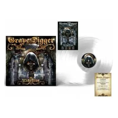 4LP Grave Digger: 25 To Live (ltd.4lp Box Set/crystal Clear+poster)