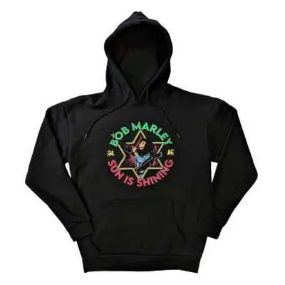 Bob Marley Unisex Pullover Hoodie: Sun Is Shining (large) L