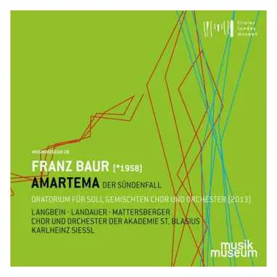 CD Franz Baur: Amartema - Der Sündenfall (oratorium)