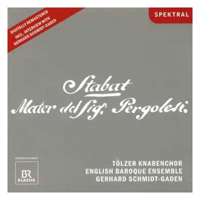 CD Giovanni Battista Pergolesi: Stabat Mater