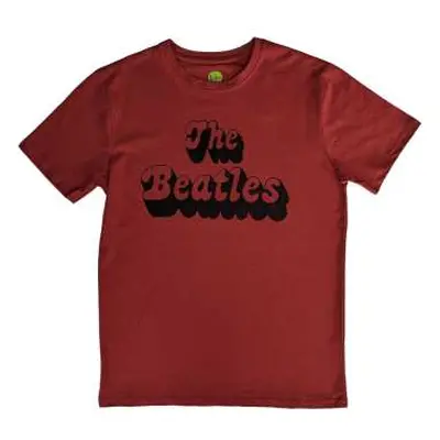 The Beatles Unisex T-shirt: Text Logo Shadow (xx-large) XXL